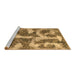 Sideview of Machine Washable Abstract Brown Modern Rug, wshabs865brn