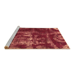 Sideview of Machine Washable Persian Brown Bohemian Rug, wshabs866brn