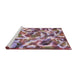 Sideview of Machine Washable Abstract Pastel Violet Purple Rug, wshabs867