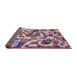 Sideview of Abstract Pastel Violet Purple Modern Rug, abs867