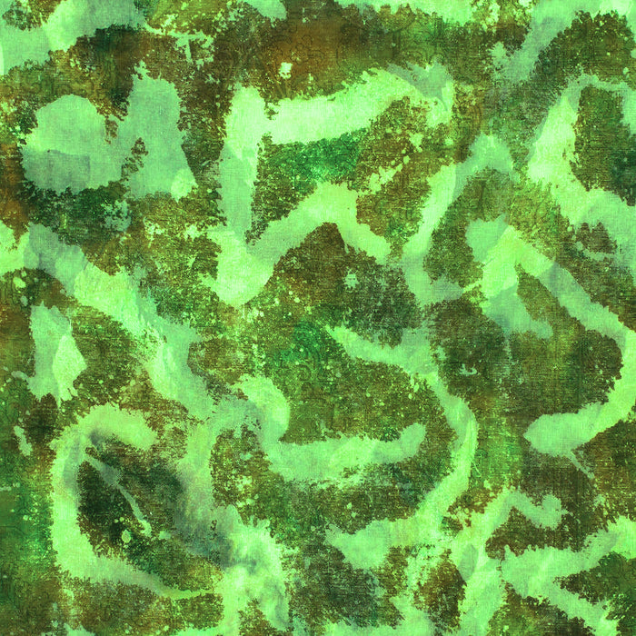 Machine Washable Abstract Green Modern Area Rugs, wshabs867grn