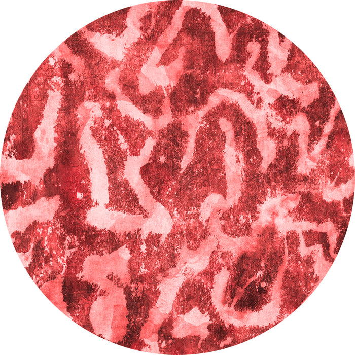 Machine Washable Abstract Red Modern Rug, wshabs867red