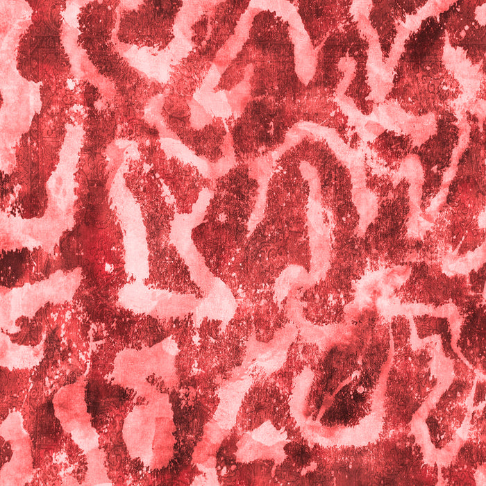 Machine Washable Abstract Red Modern Rug, wshabs867red