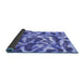 Sideview of Abstract Blue Modern Rug, abs867blu