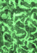 Machine Washable Abstract Emerald Green Modern Area Rugs, wshabs867emgrn
