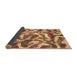 Sideview of Abstract Brown Modern Rug, abs867brn