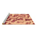 Sideview of Machine Washable Abstract Brown Modern Rug, wshabs868brn