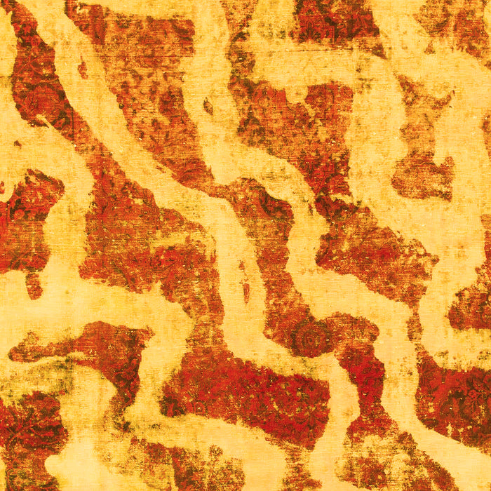 Abstract Yellow Modern Rug, abs868yw