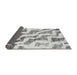 Sideview of Abstract Gray Modern Rug, abs868gry