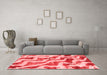 Modern Red Washable Rugs