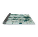 Sideview of Abstract Powder Blue Modern Rug, abs869