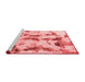 Modern Red Washable Rugs