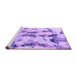 Sideview of Machine Washable Abstract Purple Modern Area Rugs, wshabs869pur