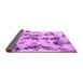 Sideview of Abstract Pink Modern Rug, abs869pnk