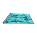 Sideview of Machine Washable Abstract Light Blue Modern Rug, wshabs869lblu