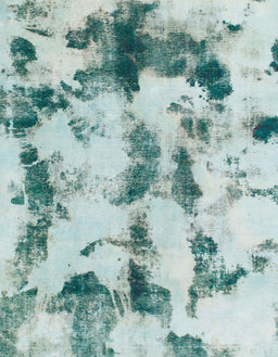 Abstract Powder Blue Modern Rug, abs869