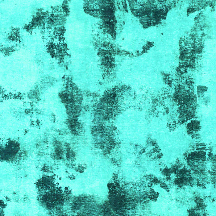 Machine Washable Abstract Turquoise Modern Area Rugs, wshabs869turq