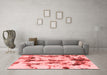 Modern Red Washable Rugs