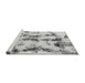Sideview of Machine Washable Abstract Gray Modern Rug, wshabs869gry