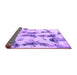 Sideview of Abstract Purple Modern Rug, abs869pur