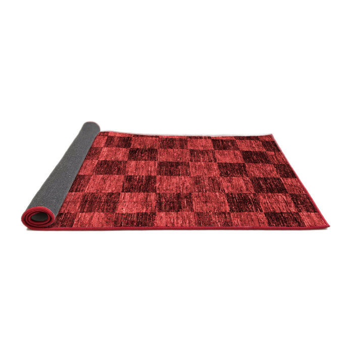 Checkered Red Modern Area Rugs