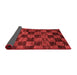 Checkered Red Modern Area Rugs