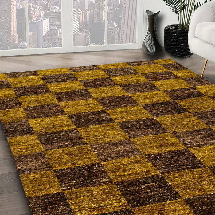 Machine Washable Abstract Night Red Rug in a Family Room, wshabs86