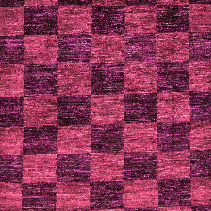 Machine Washable Checkered Pink Modern Rug, wshabs86pnk