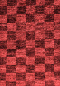 Checkered Red Modern Rug, abs86red