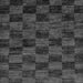 Square Machine Washable Checkered Gray Modern Rug, wshabs86gry