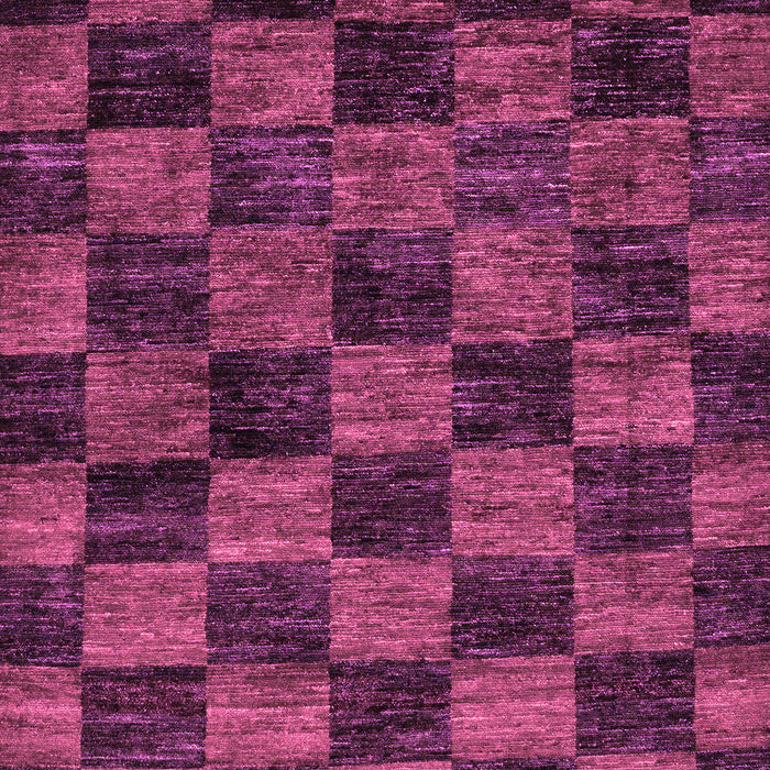 Machine Washable Checkered Purple Modern Area Rugs, wshabs86pur