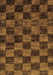 Checkered Brown Modern Rug, abs86brn