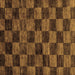 Square Checkered Brown Modern Rug, abs86brn