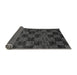 Sideview of Checkered Gray Modern Rug, abs86gry