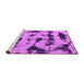 Sideview of Machine Washable Abstract Pink Modern Rug, wshabs870pnk