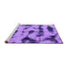 Sideview of Machine Washable Abstract Purple Modern Area Rugs, wshabs870pur