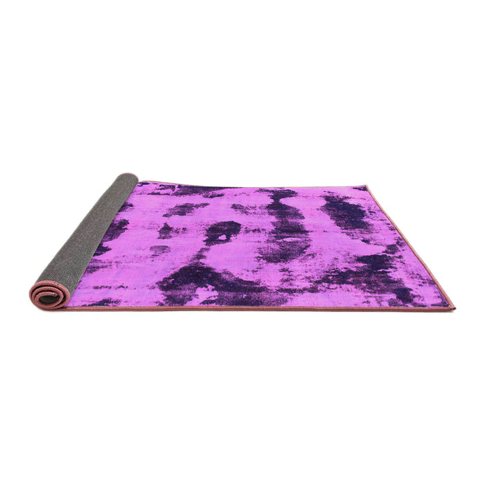 Sideview of Abstract Pink Modern Rug, abs870pnk