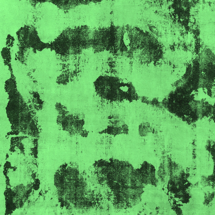 Machine Washable Abstract Emerald Green Modern Area Rugs, wshabs870emgrn