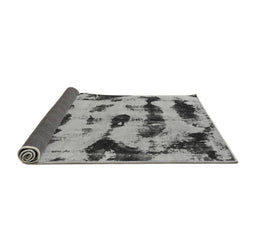 Sideview of Abstract Gray Modern Rug, abs870gry