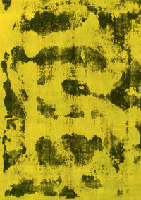 Abstract Yellow Modern Rug, abs870yw