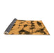 Sideview of Abstract Orange Modern Rug, abs870org