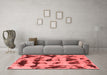 Modern Red Washable Rugs