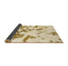 Sideview of Abstract Gold Modern Rug, abs871