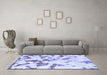 Machine Washable Abstract Blue Modern Rug in a Living Room, wshabs871blu