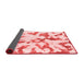 Abstract Red Modern Area Rugs