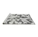 Sideview of Machine Washable Abstract Gray Modern Rug, wshabs871gry