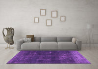 Machine Washable Persian Purple Bohemian Rug, wshabs872pur