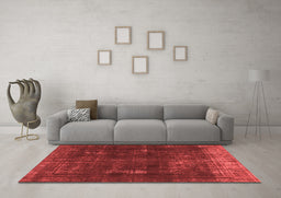Bohemian Red Washable Rugs
