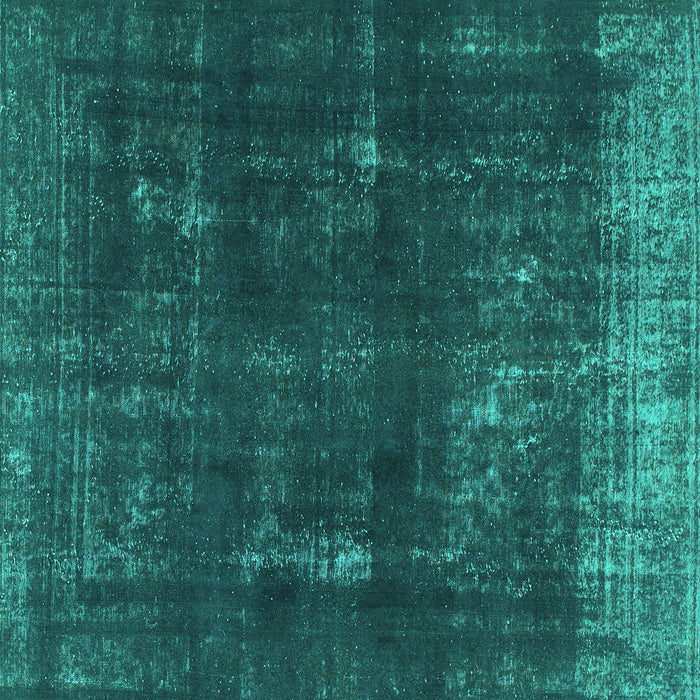 Square Machine Washable Persian Turquoise Bohemian Area Rugs, wshabs872turq