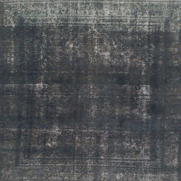 Square Machine Washable Abstract Grey Gray Rug, wshabs872
